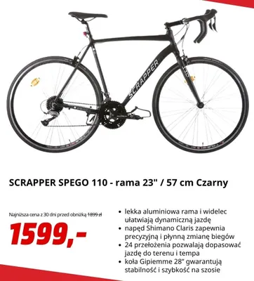 Rower Scrapper Spego 110 promocja w Media Markt