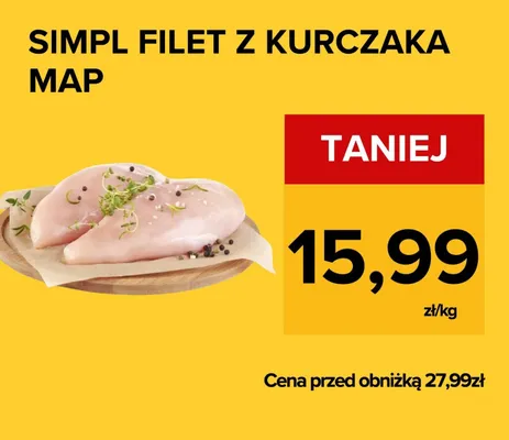 Filet z kurczaka MAP promocja w Supeco