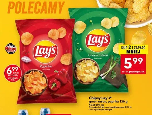 Chipsy Lay's Paprika promocja w LEWIATAN