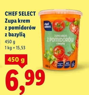 Zupa krem z pomidorów z bazylią promocja w Lidl