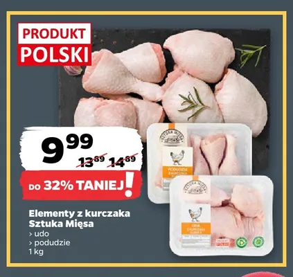 Elementy z kurczaka udo Sztuka Mięsa promocja w Netto