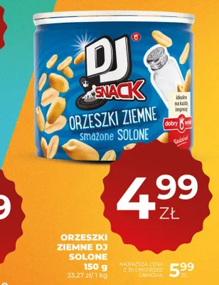 Orzeszki ziemne smażone solone DJ Snack promocja w Duży Ben