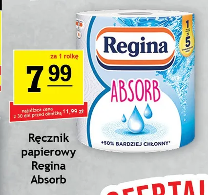 Ręcznik papierowy Regina Absorb promocja w Gram Market