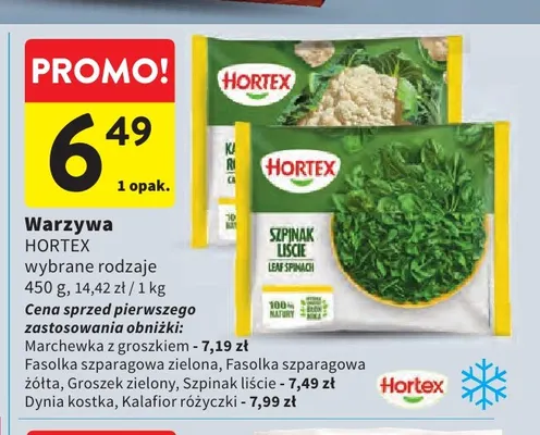 Fasolka szparagowa żółta Hortex promocja w Intermarche