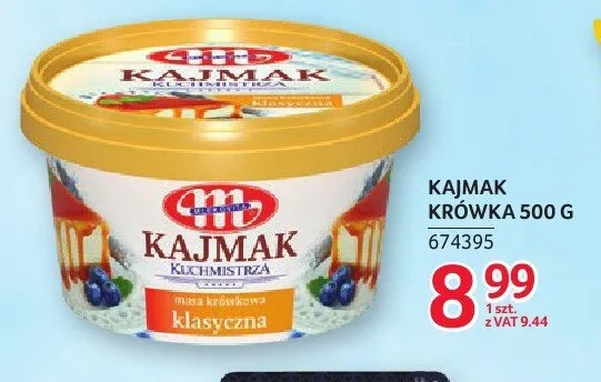 Kajmak krówka Mlekovita promocja w Selgros