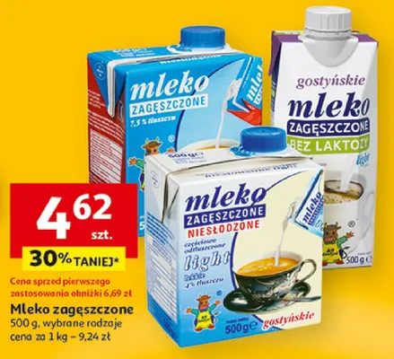 Mleko zagęszczone promocja w Auchan