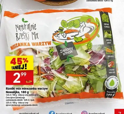Rześki mix mieszanka warzyw Nowalijka promocja w Twój Market