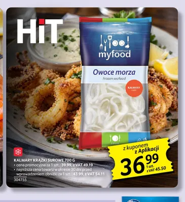 Kalmary krążki surowe Myfood promocja w Selgros