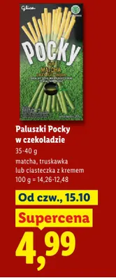 Paluszki w czekoladzie ciasteczka z kremem Pocky promocja w Lidl