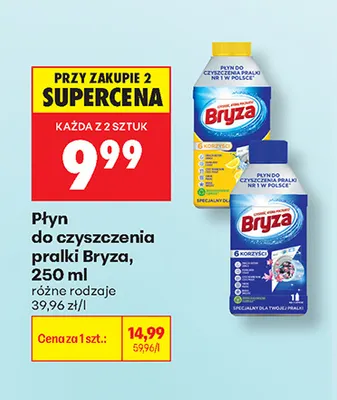 Płyn do czyszczenia pralki Bryza promocja w Biedronka