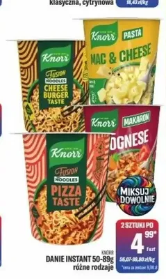 Danie instant Knorr promocja w Tomi Markt