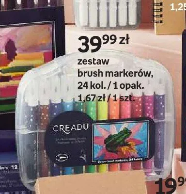 Zestaw brush markerów Creadu 24 kol. promocja w Empik