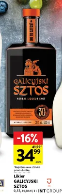 Likier galicyjski sztos promocja w Intermarche