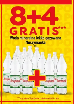 Woda mineralna lekko gazowana Muszynianka promocja w POLOmarket
