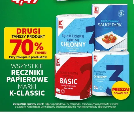 Ręczniki papierowe K-Classic promocja w Kaufland
