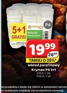Wkład parafinowy Krymax P4 6-pak promocja w Delfin