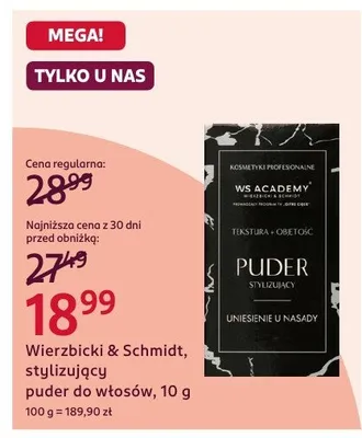 Stylizujący puder do włosów promocja w Rossmann