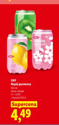 Napój gazowany Cherry Blossom OKF Sparkling promocja w Lidl