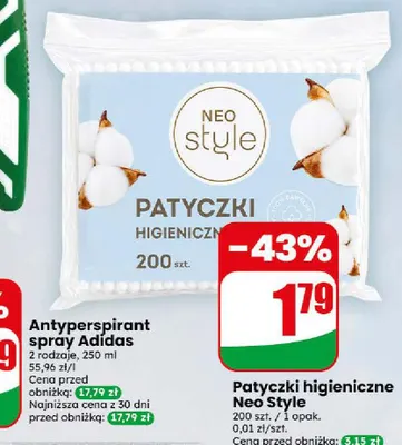 Patyczki higieniczne Neo Style promocja w Dino