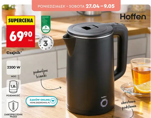 Czajnik Hoffen promocja w Biedronka