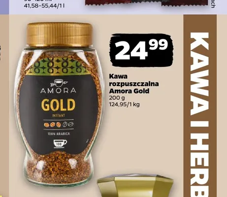 Kawa rozpuszczalna Amora Gold promocja w Netto