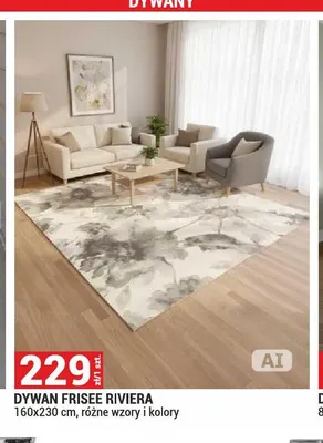 Dywan Frisee Riviera 160x230 cm promocja w Merkury Market