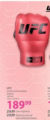 Perfumy UFC męskie czerwone promocja w Hebe