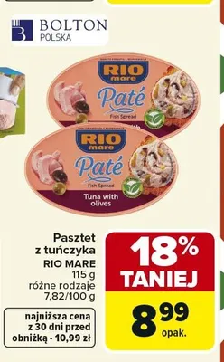 Pasztet z tuńczyka Rio Mare promocja w Carrefour Market