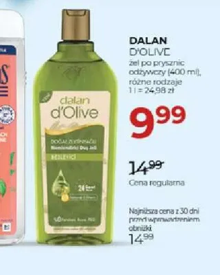 Żel pod prysznic odżywczy Dalan d'Olive promocja w Drogerie Jawa