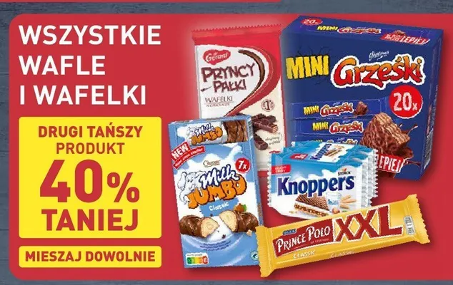 Wafelki Knoppers promocja w Aldi