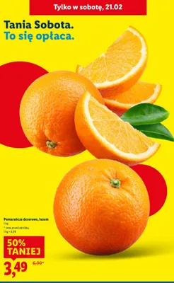 Pomarańcze deserowe, luzem promocja w Lidl