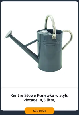Konewka Kent & Stowe w stylu vintage 4,5 l promocja w Amazon