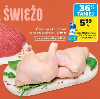 Ćwiartka z kurczaka promocja w Carrefour