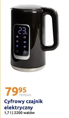 Cyfrowy czajnik elektryczny 1,i7 l, 2200 W Action promocja w Action