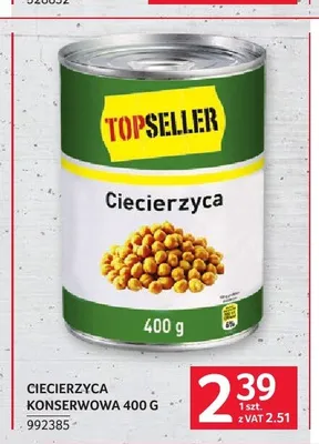 Ciecierzyca konserwowa TOPSELLER promocja w Selgros