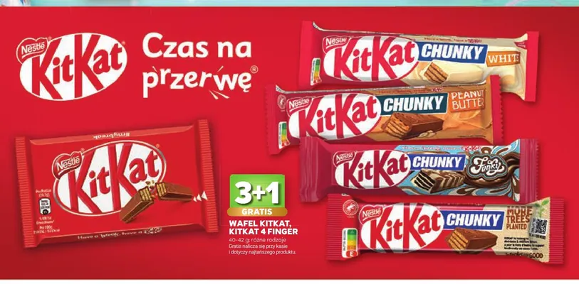 Wafel KitKat 4 Finger promocja w Stokrotka