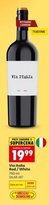 Wino Via Italia White promocja w Biedronka