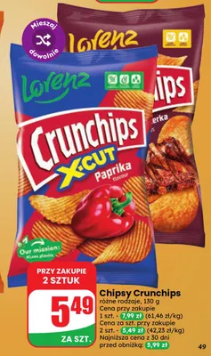 Chipsy Crunchips promocja w Dino