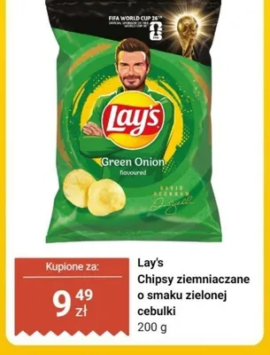 Chipsy ziemniaczane Lay's o smaku zielonej cebulki promocja w Dino