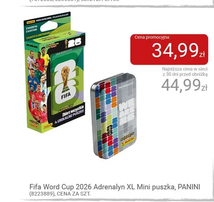 Fifa World Cup 2026 Adrenalyn XL Mini puszka Panini promocja w Smyk