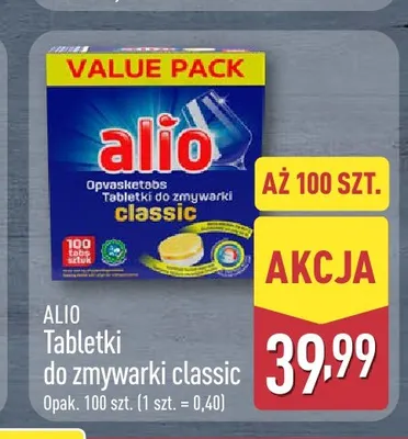 Tabletki do zmywarki classic Alio promocja w Aldi