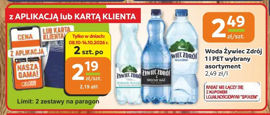 Woda Żywiec Zdrój promocja w Społem Częstochowa