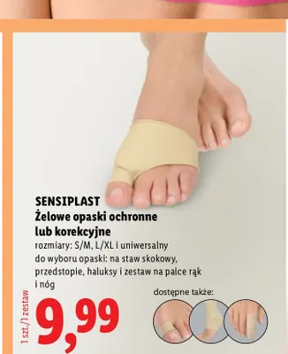 Żelowe opaski na staw skokowy Sensiplast promocja w Lidl