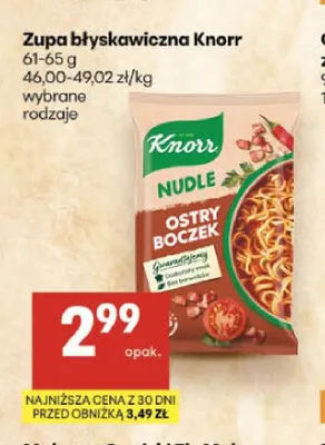 Zupa błyskawiczna Knorr promocja w Delikatesy Centrum