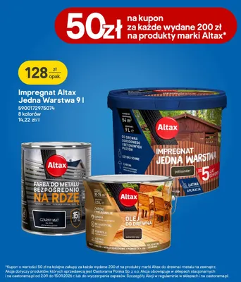 Impregnat Altax Jedna Warstwa promocja w Castorama