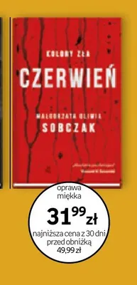 Książka Czerwień Kolory zła Małgorzata Oliwia Sobczak Wydawnictwo W.A.B. promocja w Empik