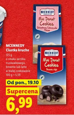 Ciastka kruche brownie McEnnedy promocja w Lidl