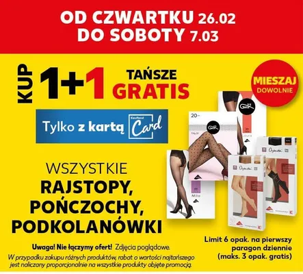Wszystkie rajstopy, pończochy, podkolanówki promocja w Kaufland