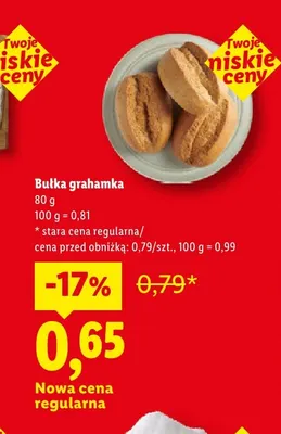 Bułka grahamka promocja w Lidl