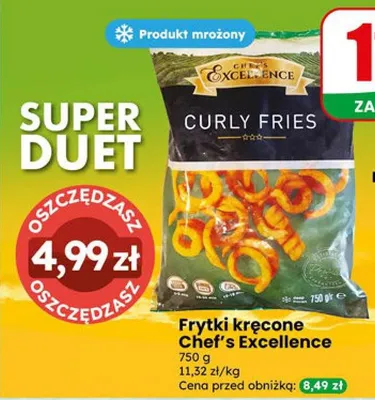 Frytki kręcone Chef's Excellence promocja w Dino